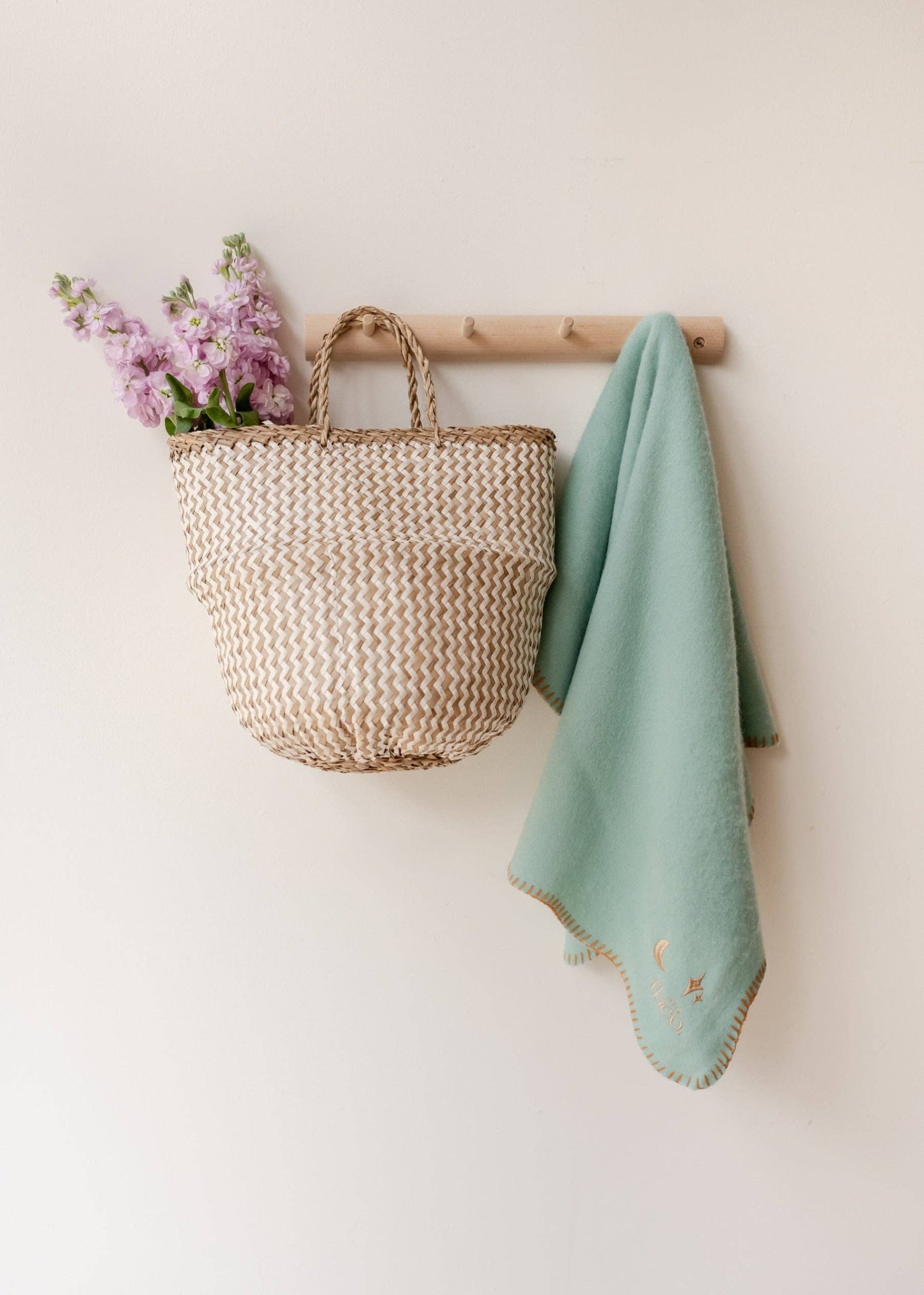 Lambswool Baby Blanket in Mint