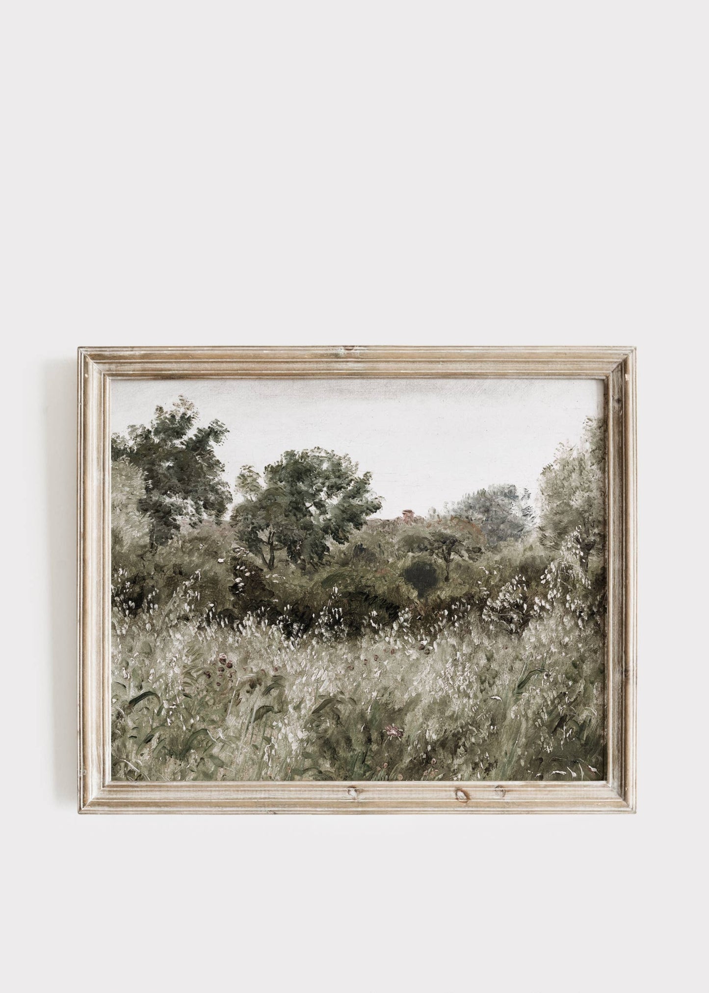 Flower Meadow Vintage Art Print