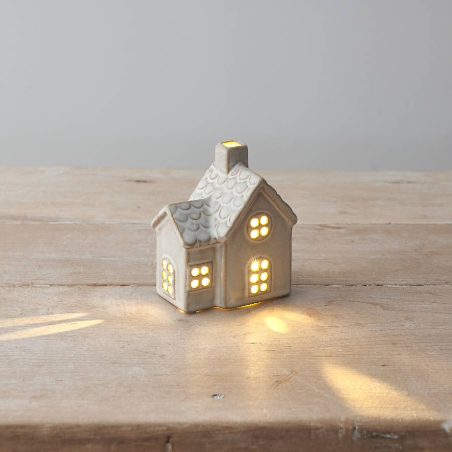 Ceramic Light-Up Cottage House